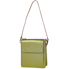 ルイ・ヴィトン モット 肩掛け エナメル ショルダーバッグ モノグラムヴェルニ グリ(グレー) M91030 レディース 【中古】brbag