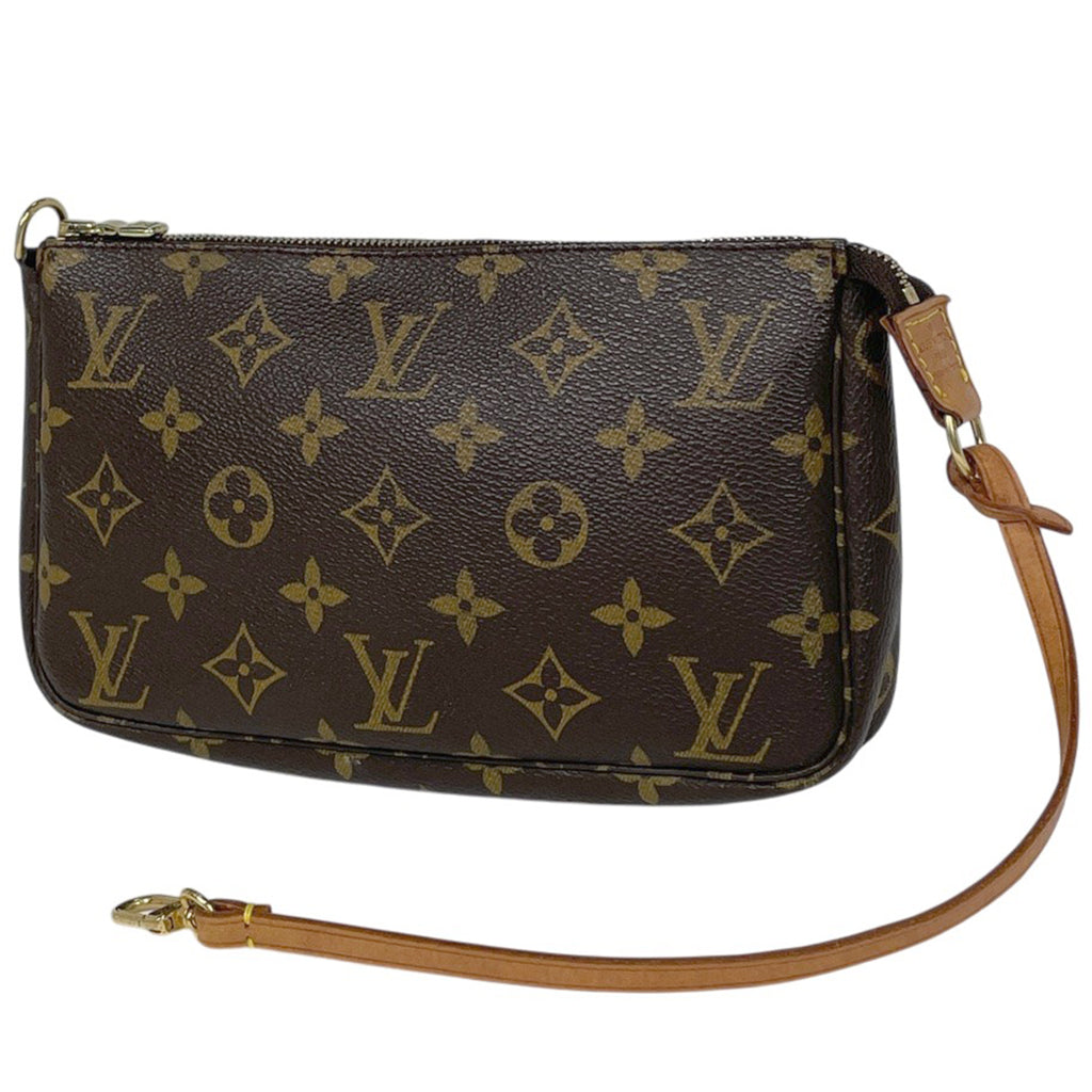 ルイ・ヴィトン ポシェット アクセソワール メイク コスメ アクセサリーポーチ モノグラム ブラウン M51980 レディース 【中古】brbag