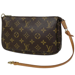 ルイ・ヴィトン ポシェット アクセソワール メイク コスメ アクセサリーポーチ モノグラム ブラウン M51980 レディース 【中古】brbag