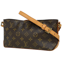 ルイ・ヴィトン トロター 斜め掛け ポシェット ショルダーバッグ モノグラム ブラウン M51240 レディース 【中古】brbag