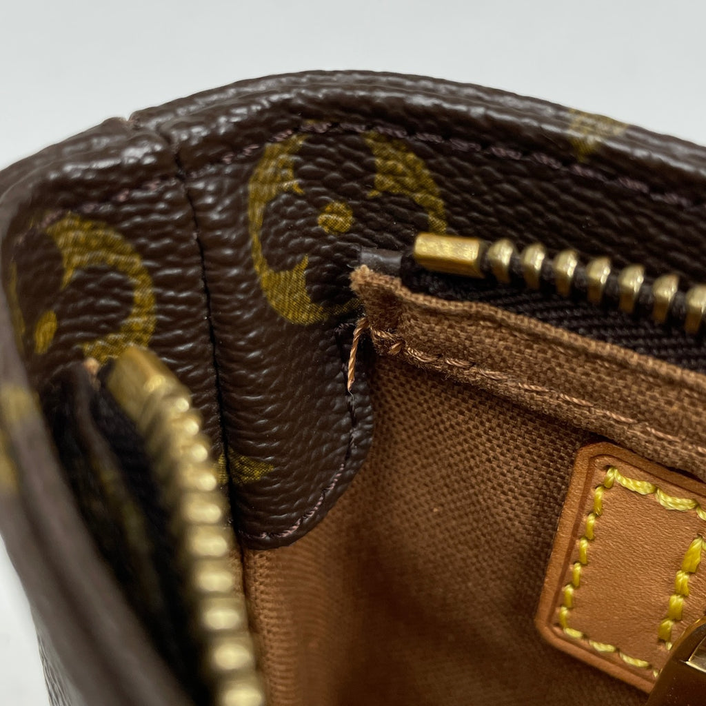 ルイ・ヴィトン トロター 斜め掛け ポシェット ショルダーバッグ モノグラム ブラウン M51240 レディース 【中古】brbag