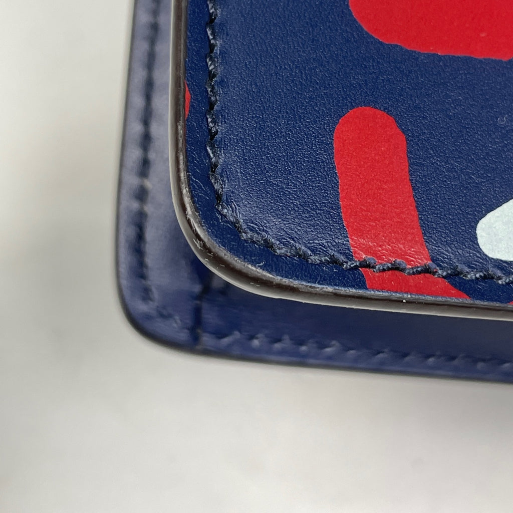 グッチ グッチゴースト ショルダーバッグ クラッチバッグ 星 ショルダーバッグ レザー ネイビー 429004 メンズ 【中古】brbag