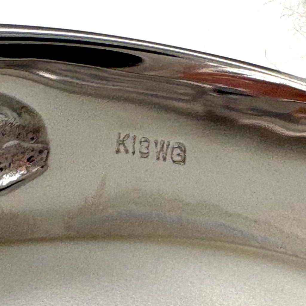 トルマリン デザインリング WG ホワイトゴールド 指輪 メレダイヤ リング 14号 Pt900 ダイヤモンド レディース 【中古】nbjwl