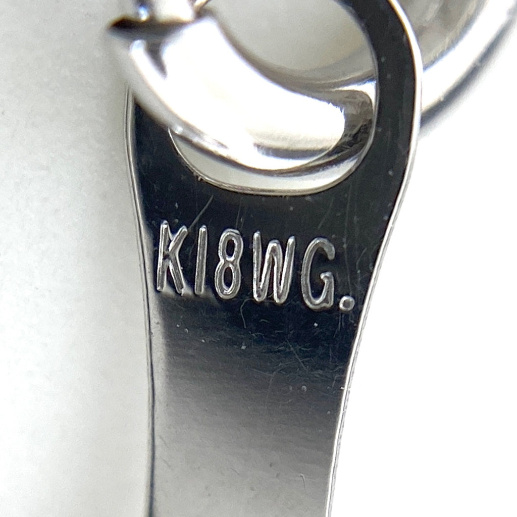 ハートモチーフ デザインリング WG ホワイトゴールド ペンダント ネックレス K18 WG ダイヤモンド レディース 【中古】nbjwl