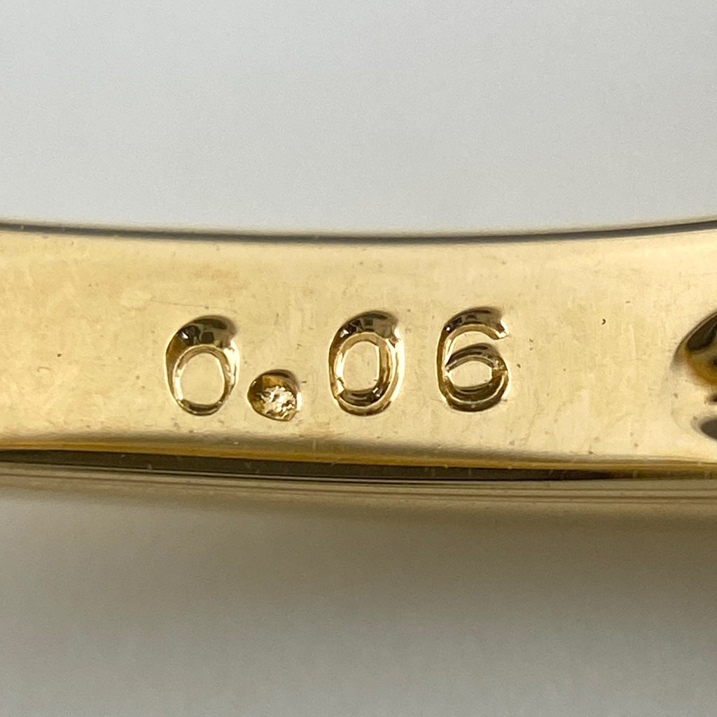 タサキ サファイア デザインリング YG イエローゴールド 指輪 メレダイヤ リング 13.5号 K18 サファイア ダイヤモンド レディース 【中古】brjwl