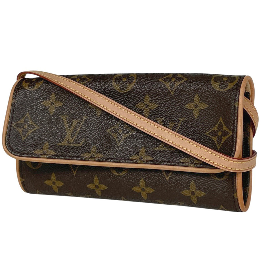 ルイ・ヴィトン ポシェットツイン PM クラッチバッグ 2WAY ショルダーバッグ モノグラム ブラウン M51854 レディース 【中古】brbag