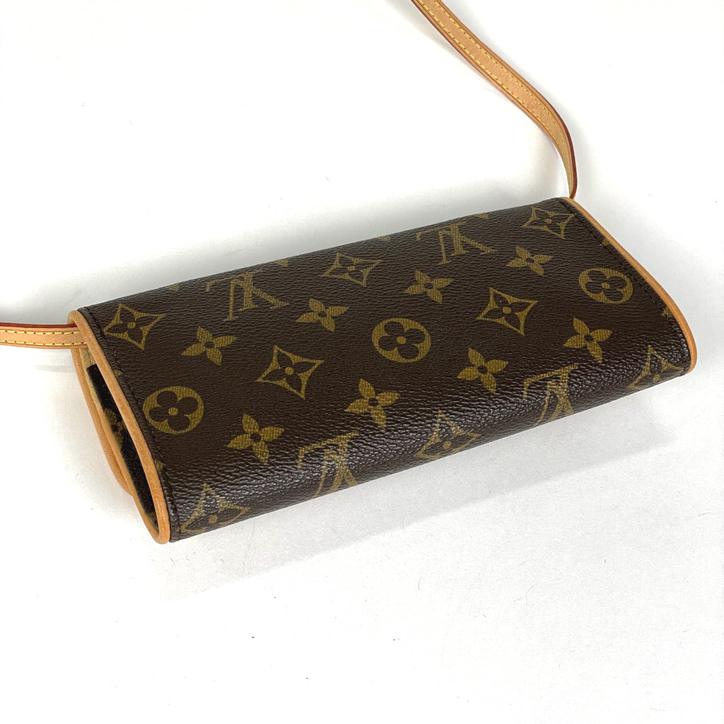 ルイ・ヴィトン ポシェットツイン PM クラッチバッグ 2WAY ショルダーバッグ モノグラム ブラウン M51854 レディース 【中古】brbag