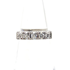 メレダイヤ デザインリング プラチナ 指輪 リング 4.5号 Pt900 ダイヤモンド レディース 【中古】nbjwl