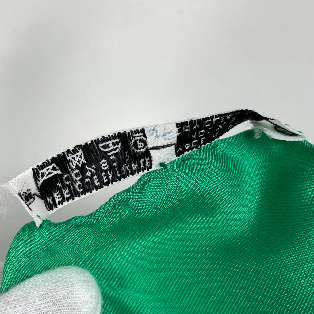 エルメス カレ 90 LES BISSONE DE VENISE ヴェニスの船祭り スカーフ スカーフ シルク グリーン マルチカラー レディース 【中古】brbag