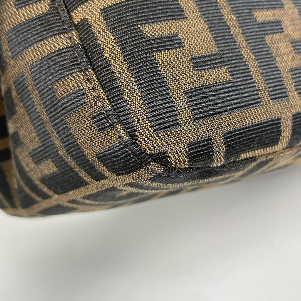 フェンディ ズッカ柄 ショルダーバッグ ワンショルダー マンマバゲット ショルダーバッグ キャンバス ブラウン レディース 【中古】brbag