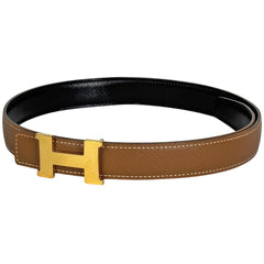 エルメス コンスタンス リバーシブル H ベルト □B刻印 ベルト レザー ブラウン ブラック レディース ブランドバッグ・小物 【中古】brbag