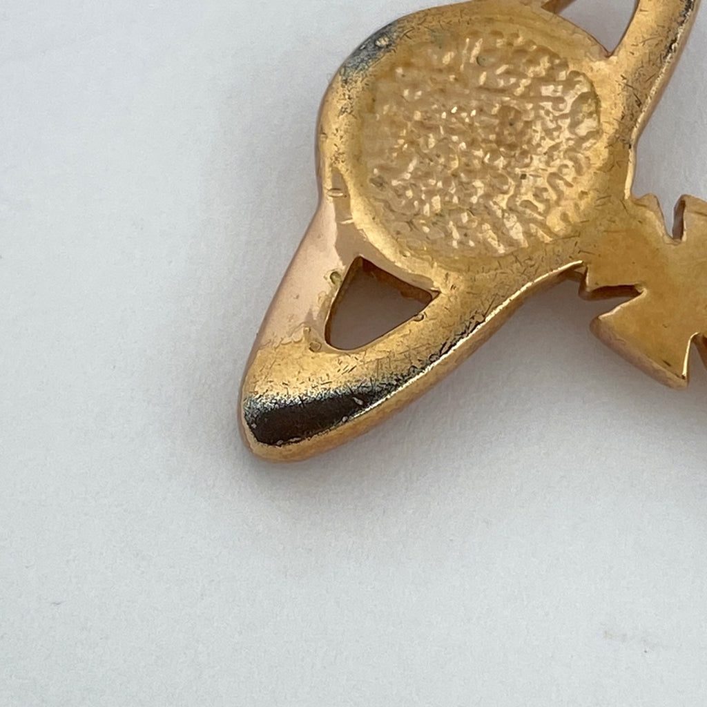 ヴィヴィアンウエストウッド ミニ バス レリーフ ネックレス MINI BAS RELIEF ネックレス メタル ラインストーン ゴールド レディース 【中古】bracc