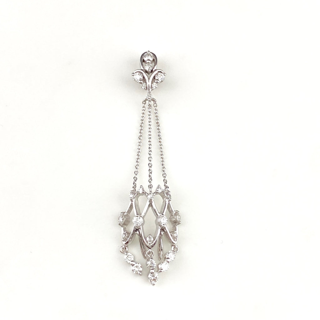 メレダイヤ ペンダントトップ WG ホワイトゴールド ペンダントトップ K18 WG ダイヤモンド レディース 【中古】nbjwl