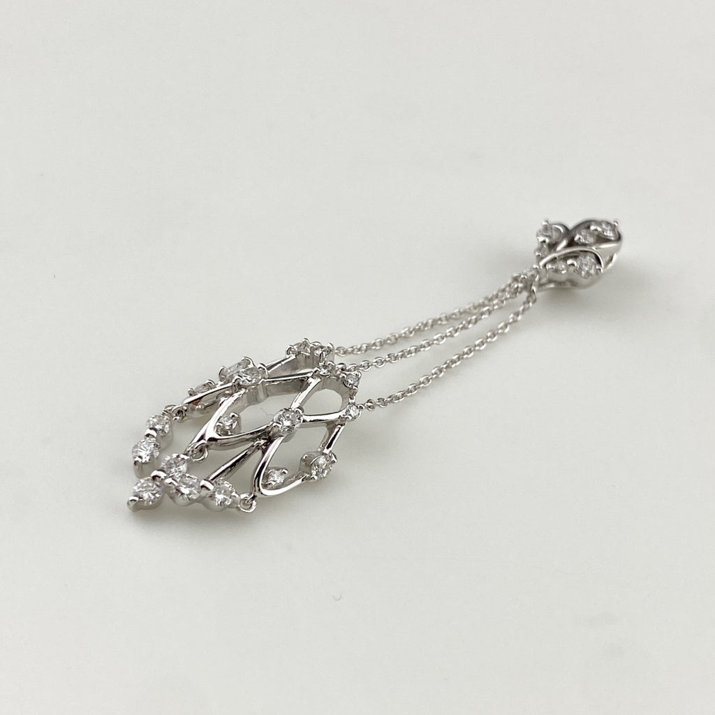 メレダイヤ ペンダントトップ WG ホワイトゴールド ペンダントトップ K18 WG ダイヤモンド レディース 【中古】nbjwl