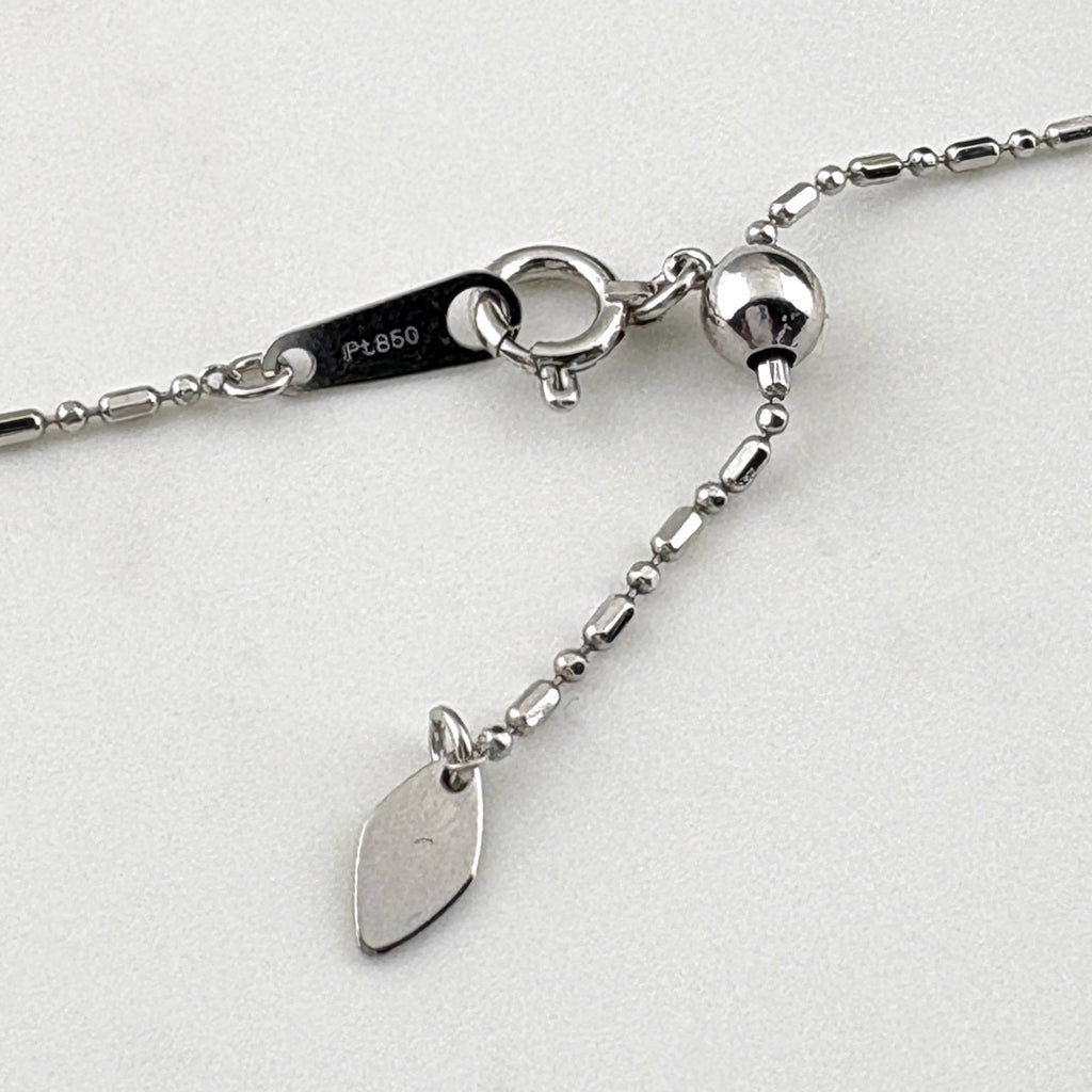 ダイヤモンド デザインネックレス プラチナ メレダイヤ ペンダント ネックレス Pt900 Pt850 ダイヤモンド レディース 【中古】nbjwl