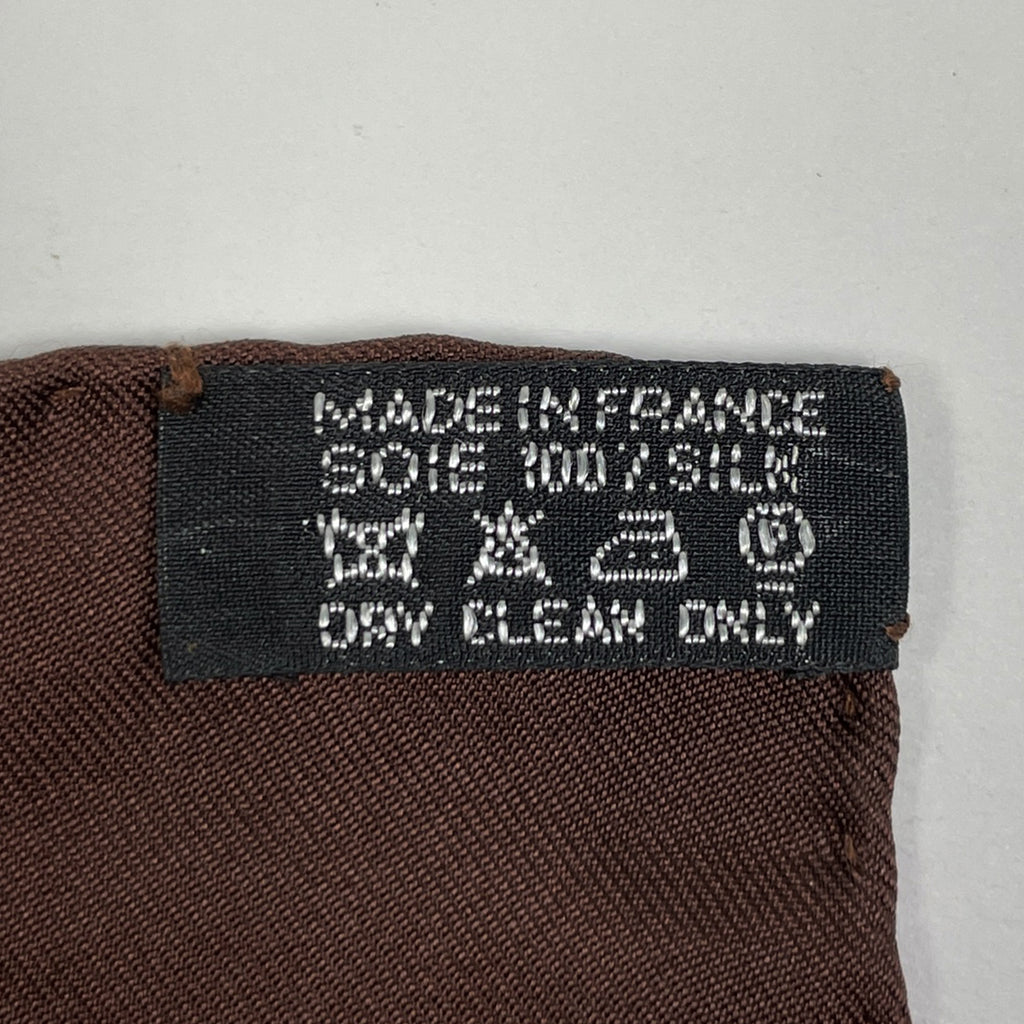 エルメス カレ90 Naissance d’une idee イデアの誕生 スカーフ スカーフ シルク ブラウン オレンジ レディース 【中古】brbag