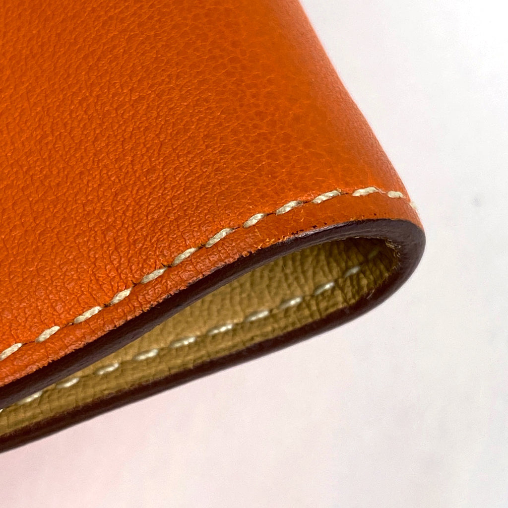 エルメス アジェンダ ヴィジョン 手帳カバー 手帳・ブックカバー ヴォースイフト オレンジ レディース 【中古】brbag