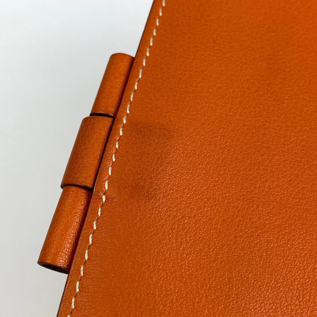 エルメス アジェンダ ヴィジョン 手帳カバー 手帳・ブックカバー ヴォースイフト オレンジ レディース 【中古】brbag