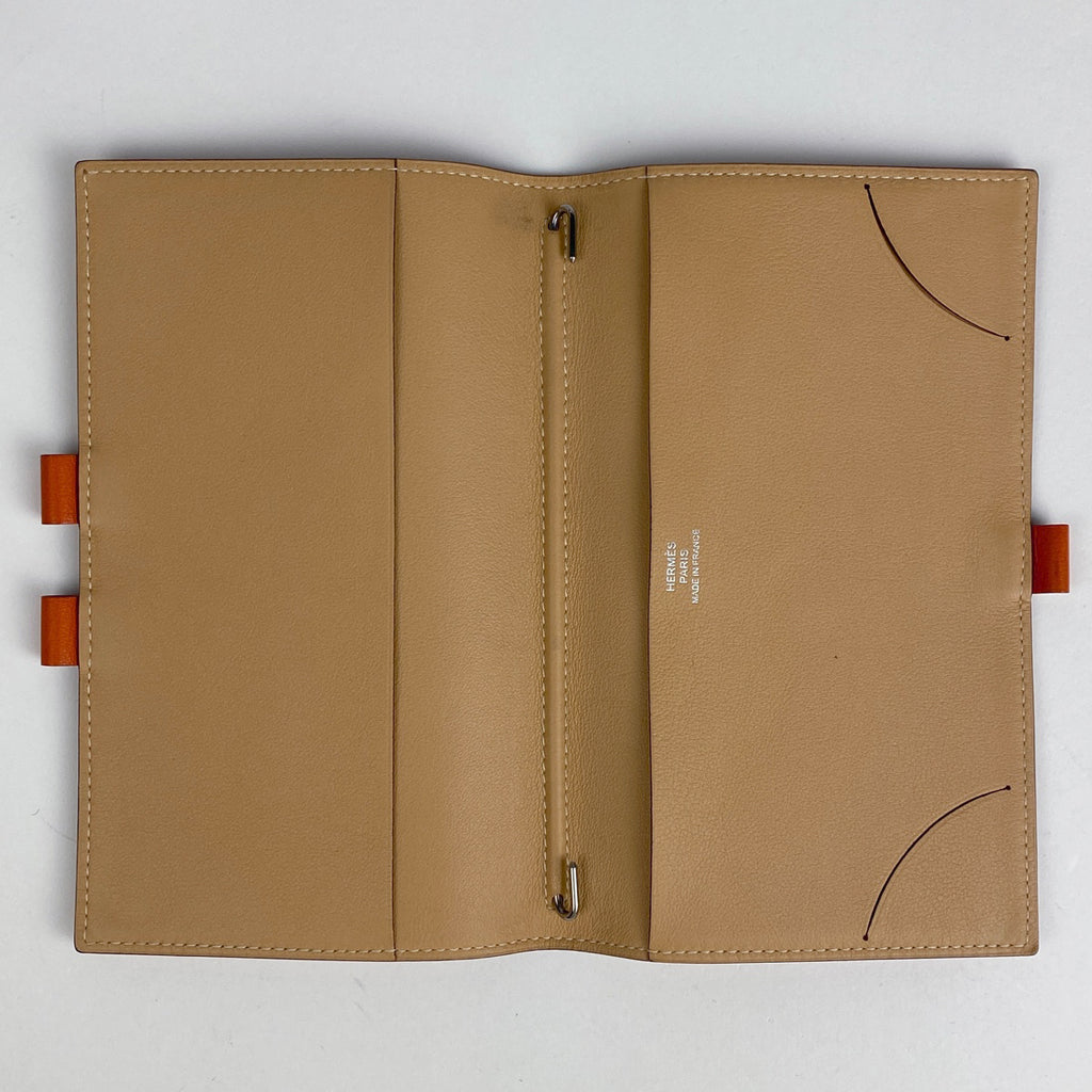 エルメス アジェンダ ヴィジョン 手帳カバー 手帳・ブックカバー ヴォースイフト オレンジ レディース 【中古】brbag