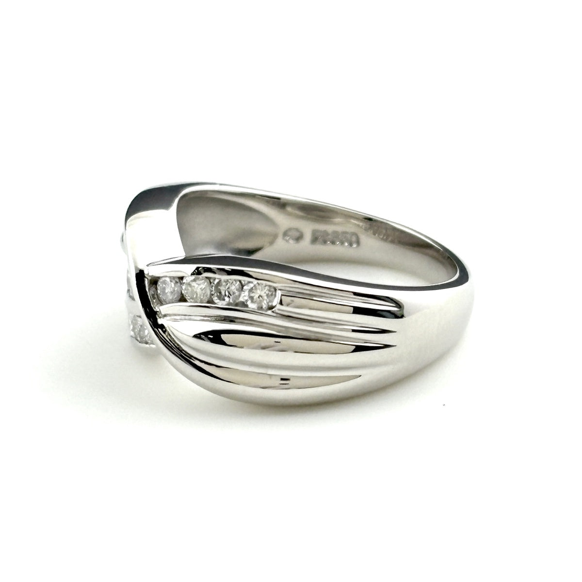 メレダイヤ デザインリング プラチナ 指輪 リング 11.5号 Pt850