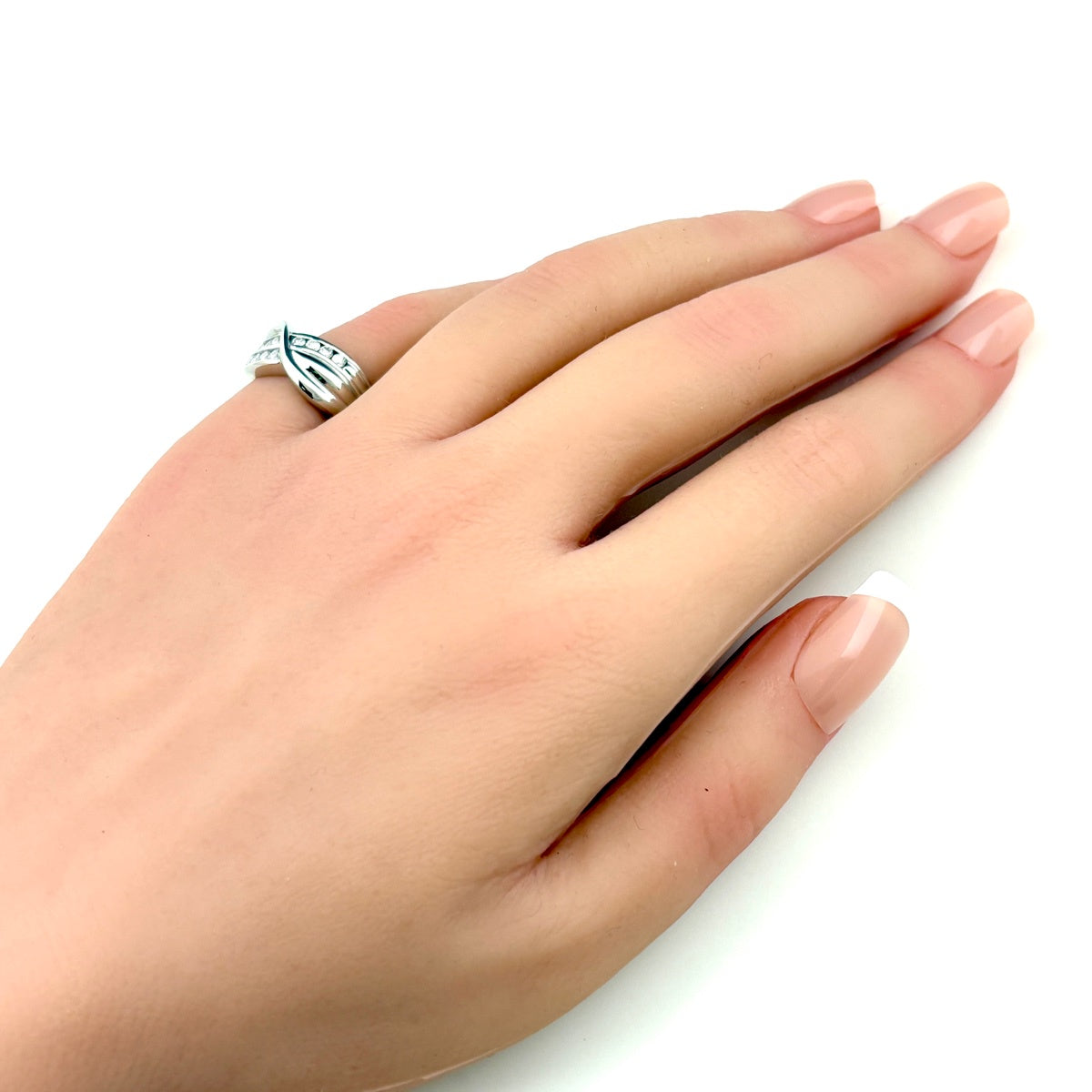 メレダイヤ デザインリング プラチナ 指輪 リング 11.5号 Pt850