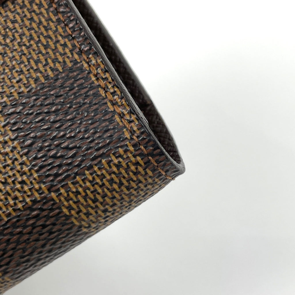 ルイ・ヴィトン ポルトフォイユ インターナショナル 札入れ 小銭入れ 三つ折り 長財布 ダミエ ブラウン N61217 レディース 【中古】brbag