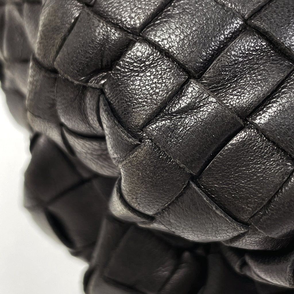 ボッテガヴェネタ イントレチャート ハンドバッグ 2WAY ショルダーバッグ ターンロック ハンドバッグ レザー ブラック レディース 【中古】brbag