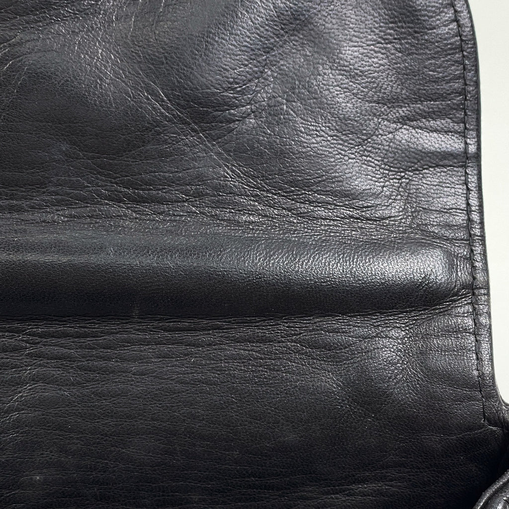 ボッテガヴェネタ イントレチャート ハンドバッグ 2WAY ショルダーバッグ ターンロック ハンドバッグ レザー ブラック レディース 【中古】brbag