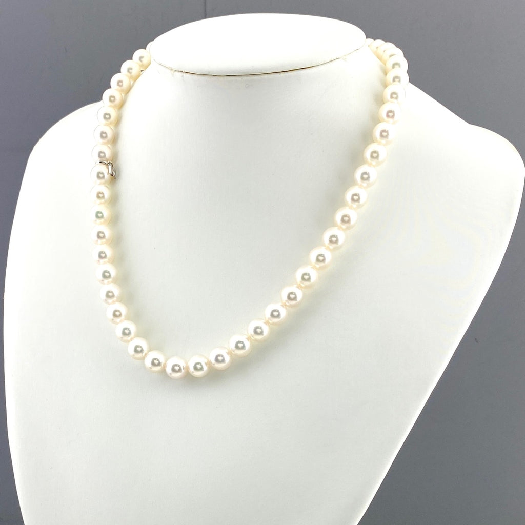 ミキモト パール デザインネックレス 真珠 ネックレス K18 パール レディース 【中古】brjwl