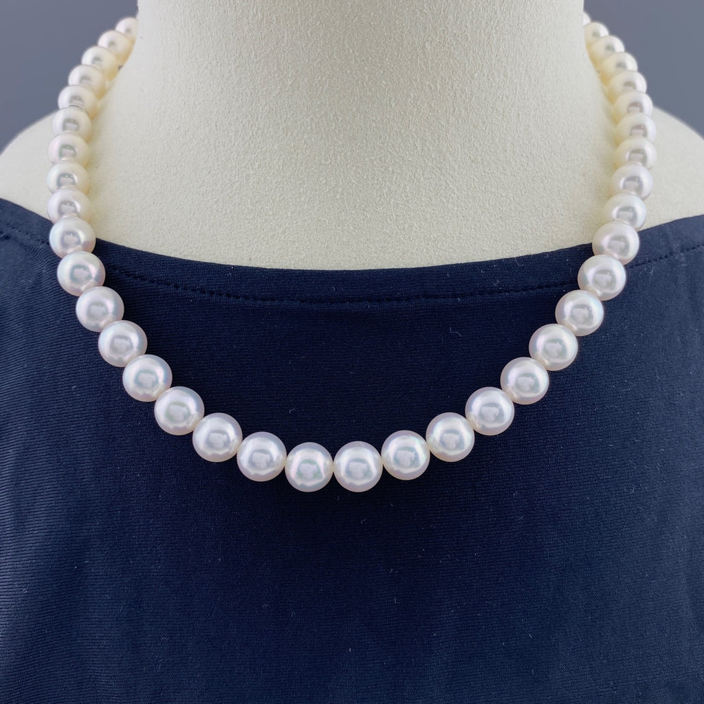 ミキモト パール デザインネックレス 真珠 ネックレス K18 パール レディース 【中古】brjwl