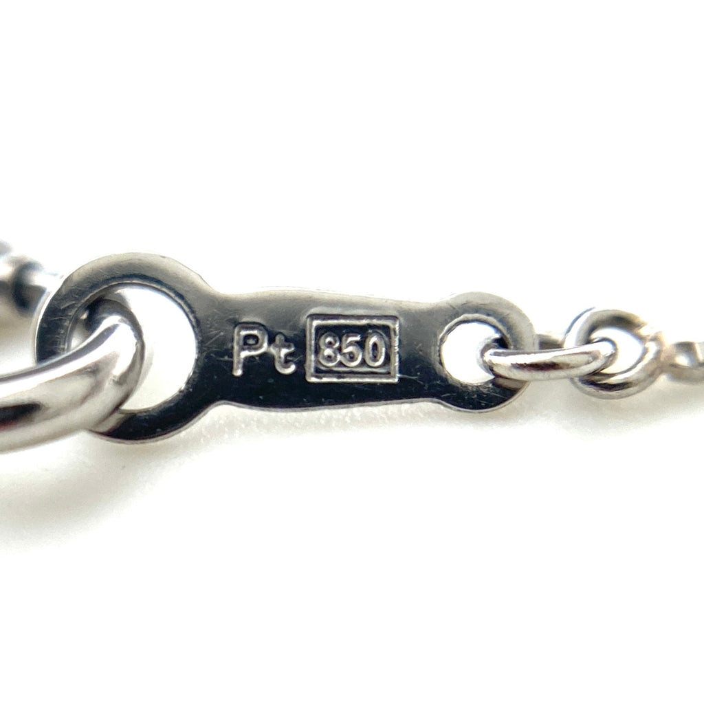 ダイヤモンド デザインネックレス プラチナ ペンダント ネックレス Pt900 Pt850 ダイヤモンド レディース 【中古】nbjwl