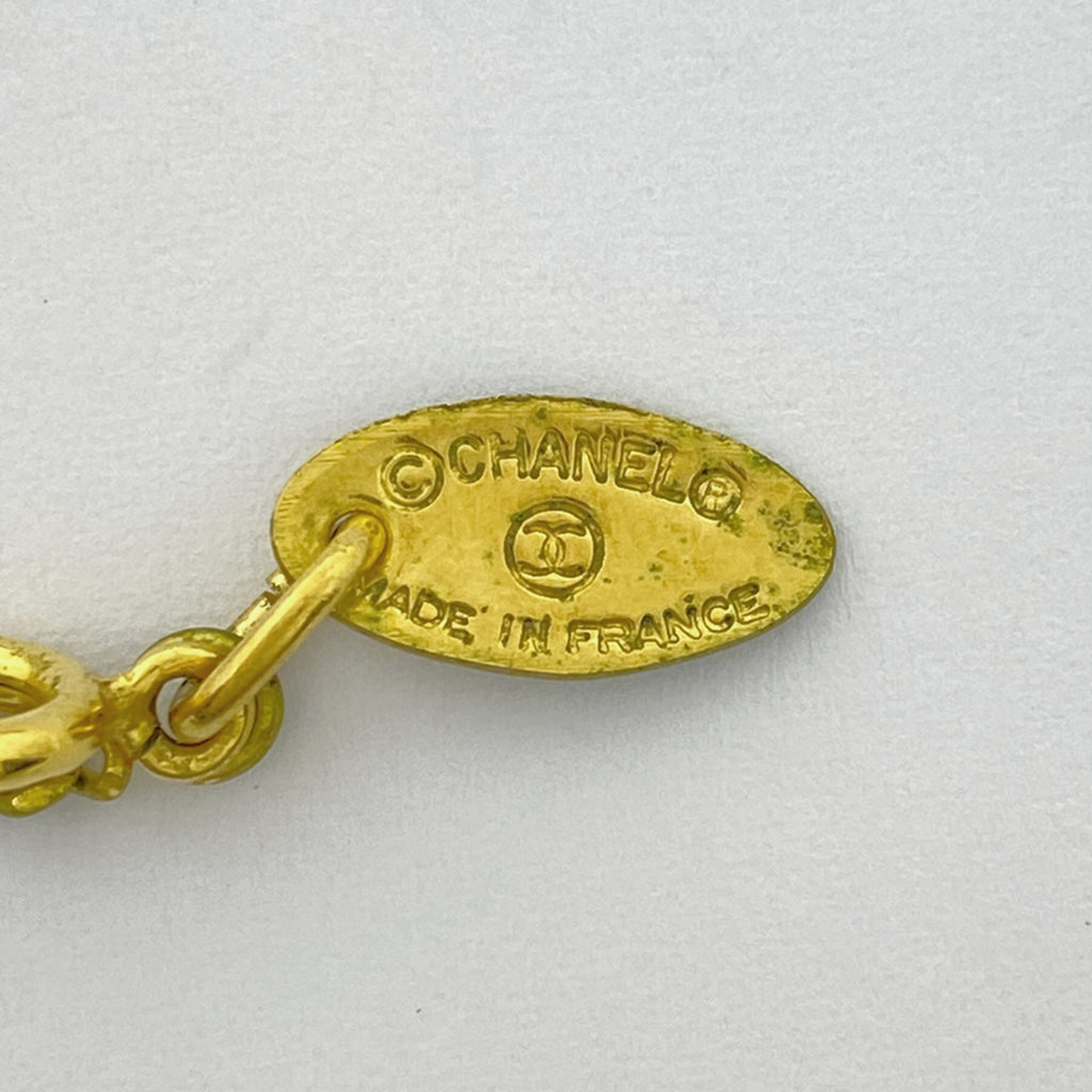 シャネル GP ネックレス ラインストーン レディース 中古 bracc