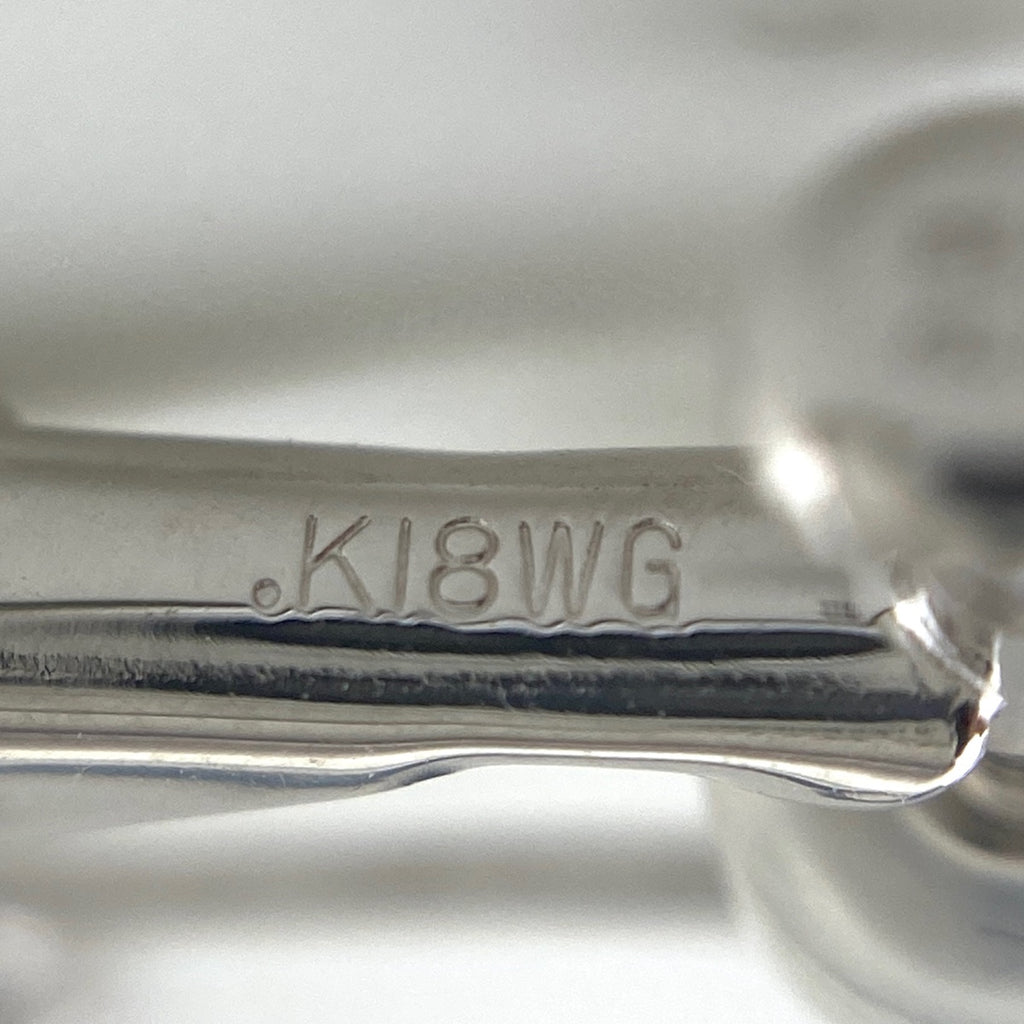 メレダイヤ デザインイヤリング WG ホワイトゴールド イヤリング K18 WG ダイヤモンド レディース 【中古】nbjwl