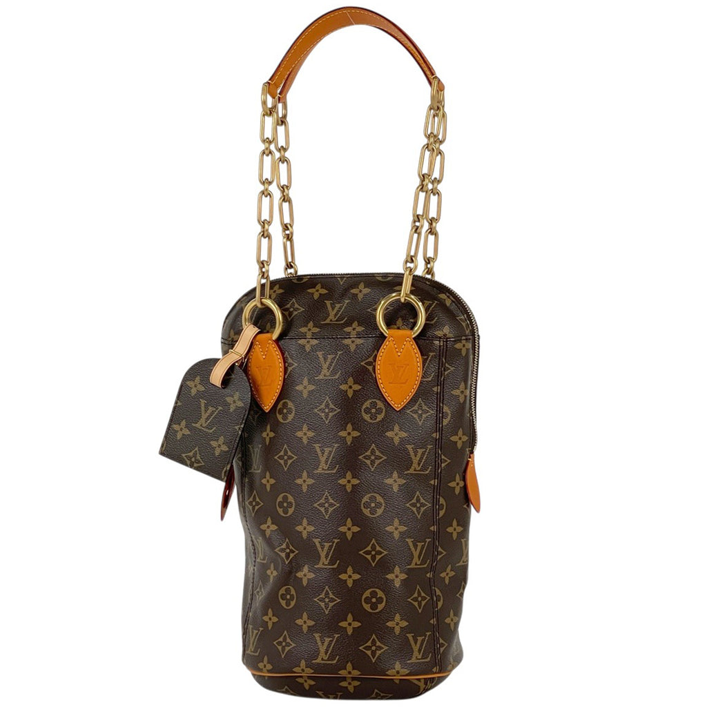 ルイ・ヴィトン パンチングバッグ ベビー カール ラガーフェルドコラボ トートバッグ モノグラム ブラウン M40230 レディース 【中古】brbag