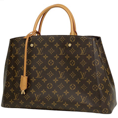 ルイ・ヴィトン モンテーニュ GM ハンドバッグ モノグラム ブラウン M41067 レディース 【中古】brbag