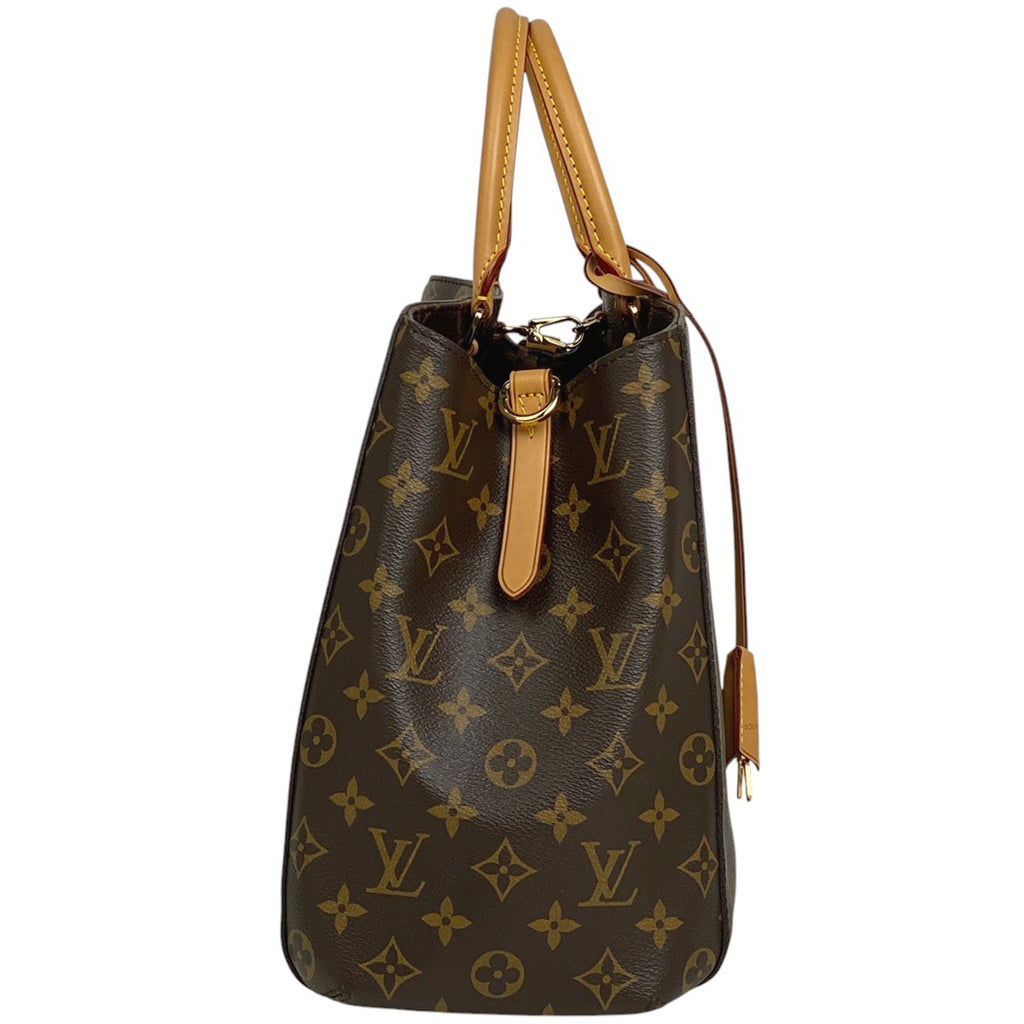 ルイ・ヴィトン モンテーニュ GM ハンドバッグ モノグラム ブラウン M41067 レディース 【中古】brbag