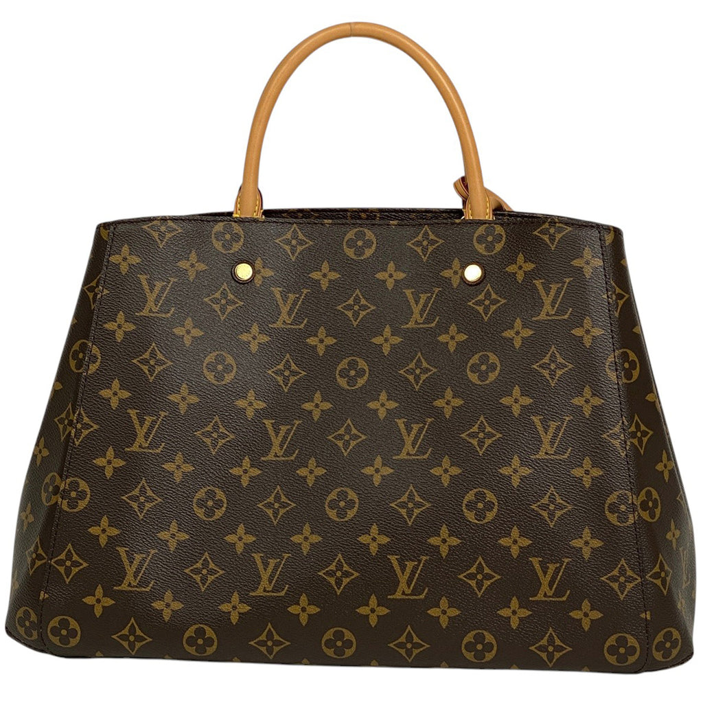ルイ・ヴィトン モンテーニュ GM ハンドバッグ モノグラム ブラウン M41067 レディース 【中古】brbag