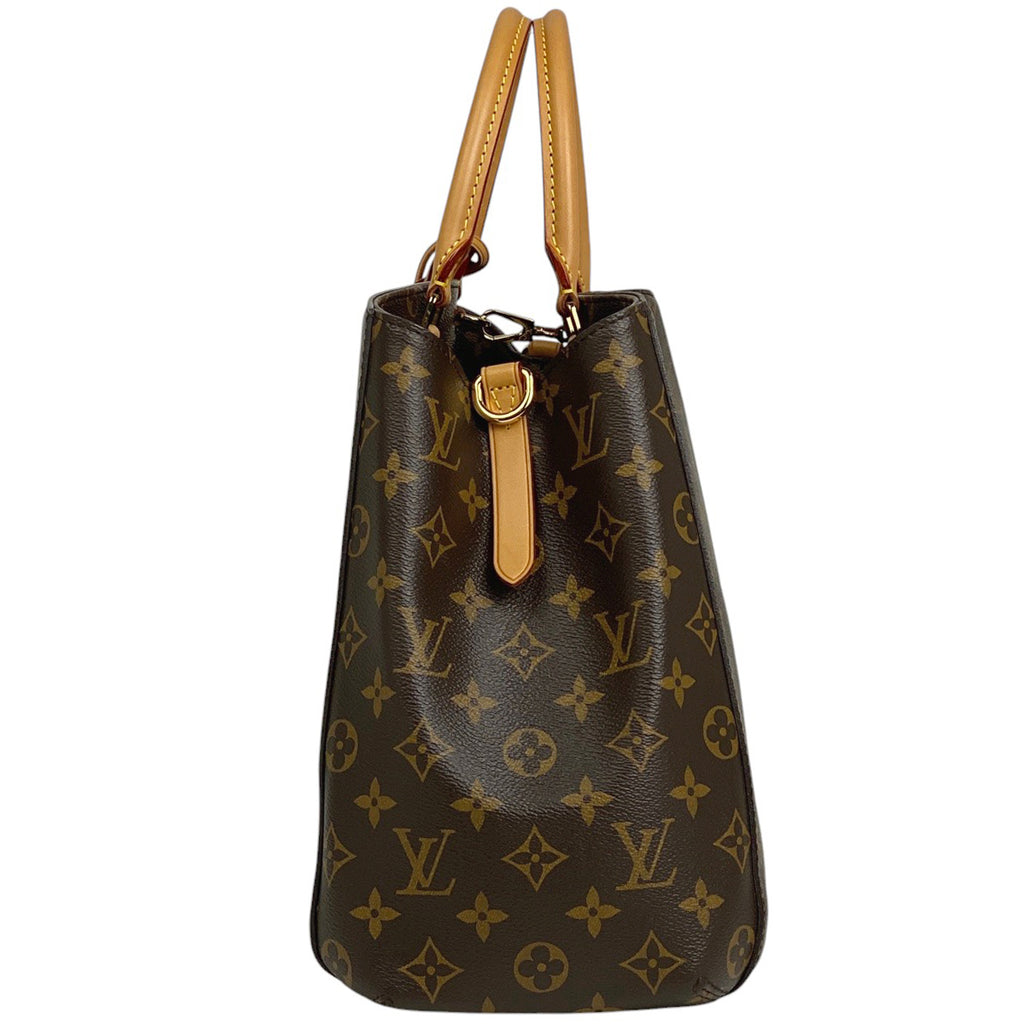 ルイ・ヴィトン モンテーニュ GM ハンドバッグ モノグラム ブラウン M41067 レディース 【中古】brbag