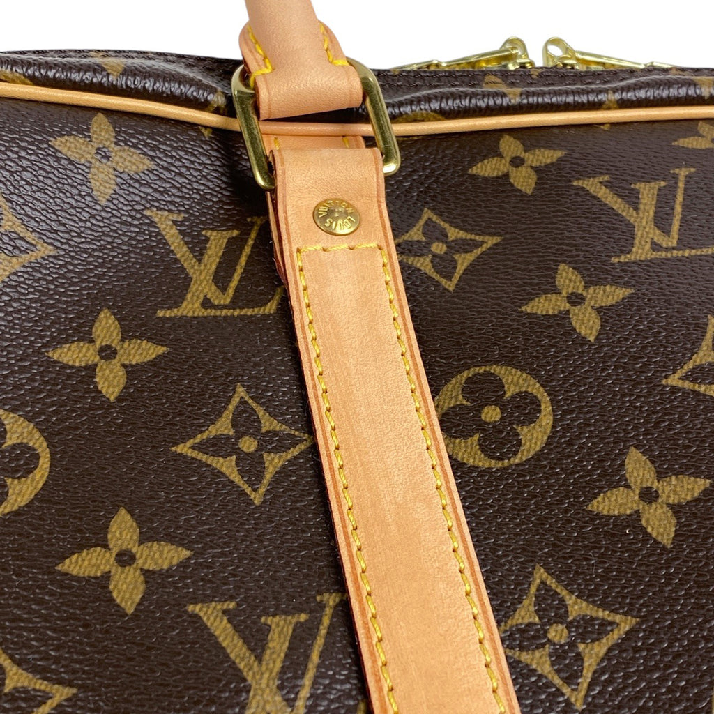ルイ・ヴィトン ポルトドキュマン ヴォワヤージュ ハンドバッグ 旅行 ビジネスバッグ モノグラム ブラウン M53361 メンズ 【中古】brbag