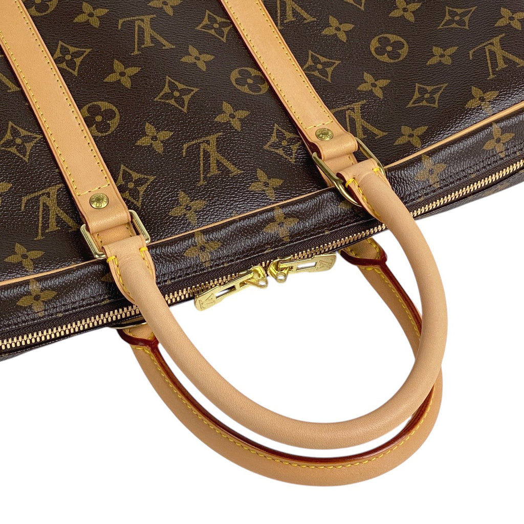 ルイ・ヴィトン ポルトドキュマン ヴォワヤージュ ハンドバッグ 旅行 ビジネスバッグ モノグラム ブラウン M53361 メンズ 【中古】brbag