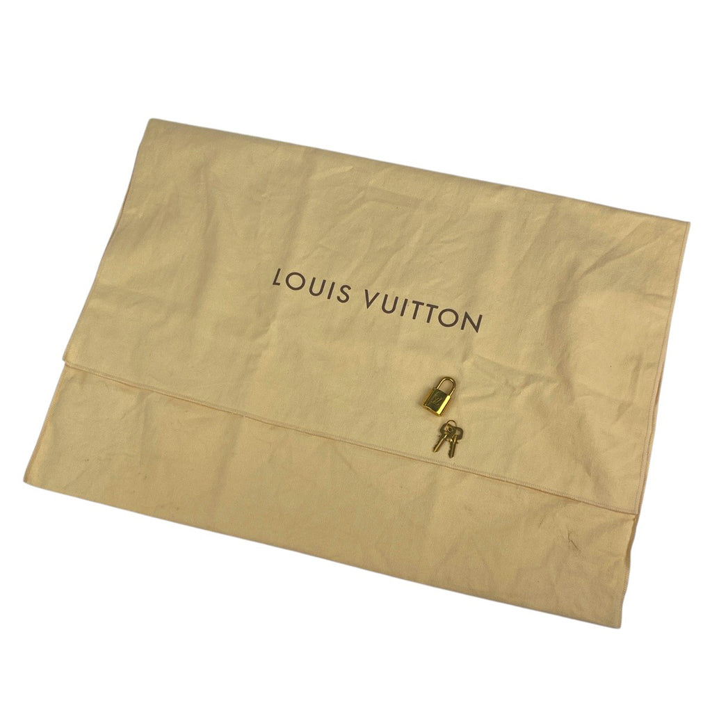 ルイ・ヴィトン ポルトドキュマン ヴォワヤージュ ハンドバッグ 旅行 ビジネスバッグ モノグラム ブラウン M53361 メンズ 【中古】brbag