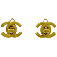 シャネル ココマーク イヤリング ターンロック イヤリング GP ゴールド レディース 【中古】bracc