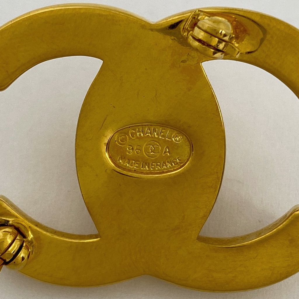 シャネル ターンロック ブローチ ココマーク ブローチ GP ゴールド レディース 【中古】bracc