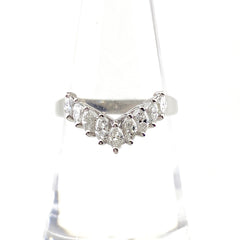 メレダイヤ デザインリング プラチナ 指輪 リング 12号 Pt900 ダイヤモンド レディース 【中古】nbjwl