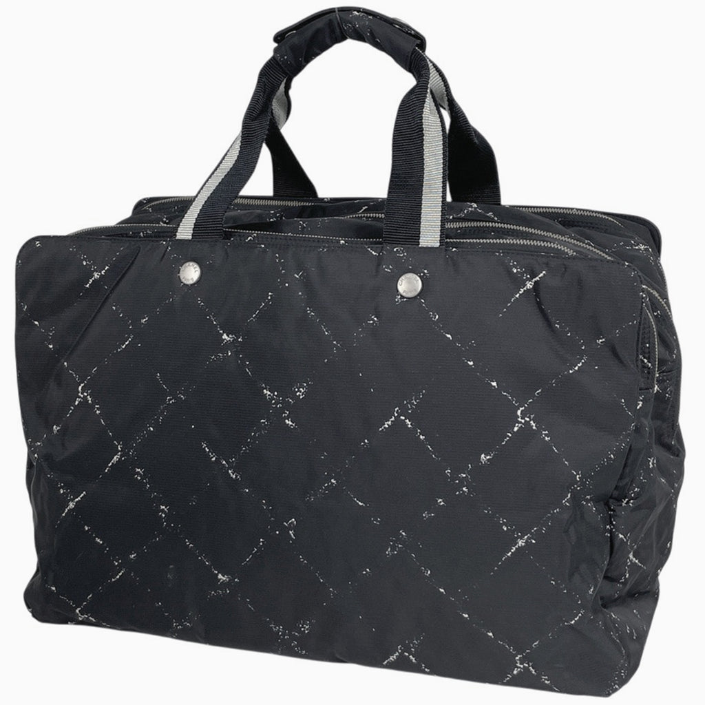 シャネル 旧トラベルライン ハンドバッグ 旅行バッグ ボストンバッグ ハンドバッグ ナイロン ブラック レディース 【中古】brbag