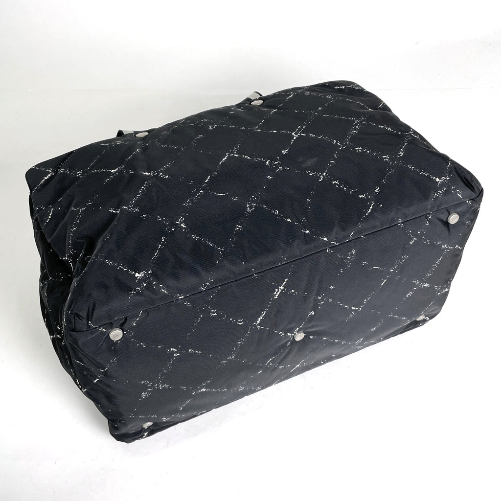 シャネル 旧トラベルライン ハンドバッグ 旅行バッグ ボストンバッグ ハンドバッグ ナイロン ブラック レディース 【中古】brbag