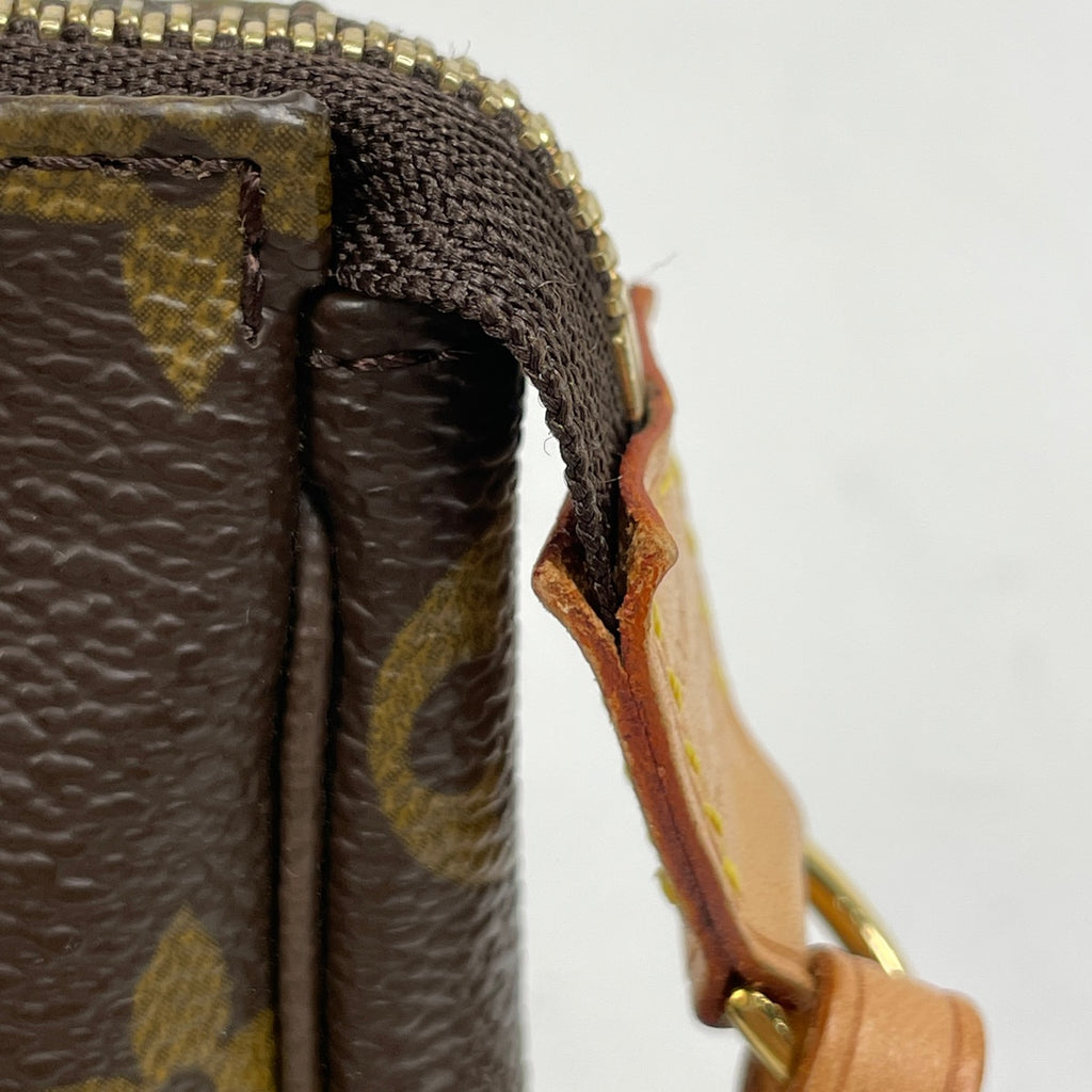 ルイ・ヴィトン ポシェット アクセソワール メイク コスメ アクセサリーポーチ モノグラム ブラウン M51980 レディース 【中古】brbag