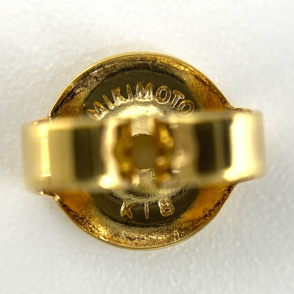 ミキモト パール デザインピアス YG イエローゴールド 真珠 ピアス K18 パール レディース 【中古】brjwl