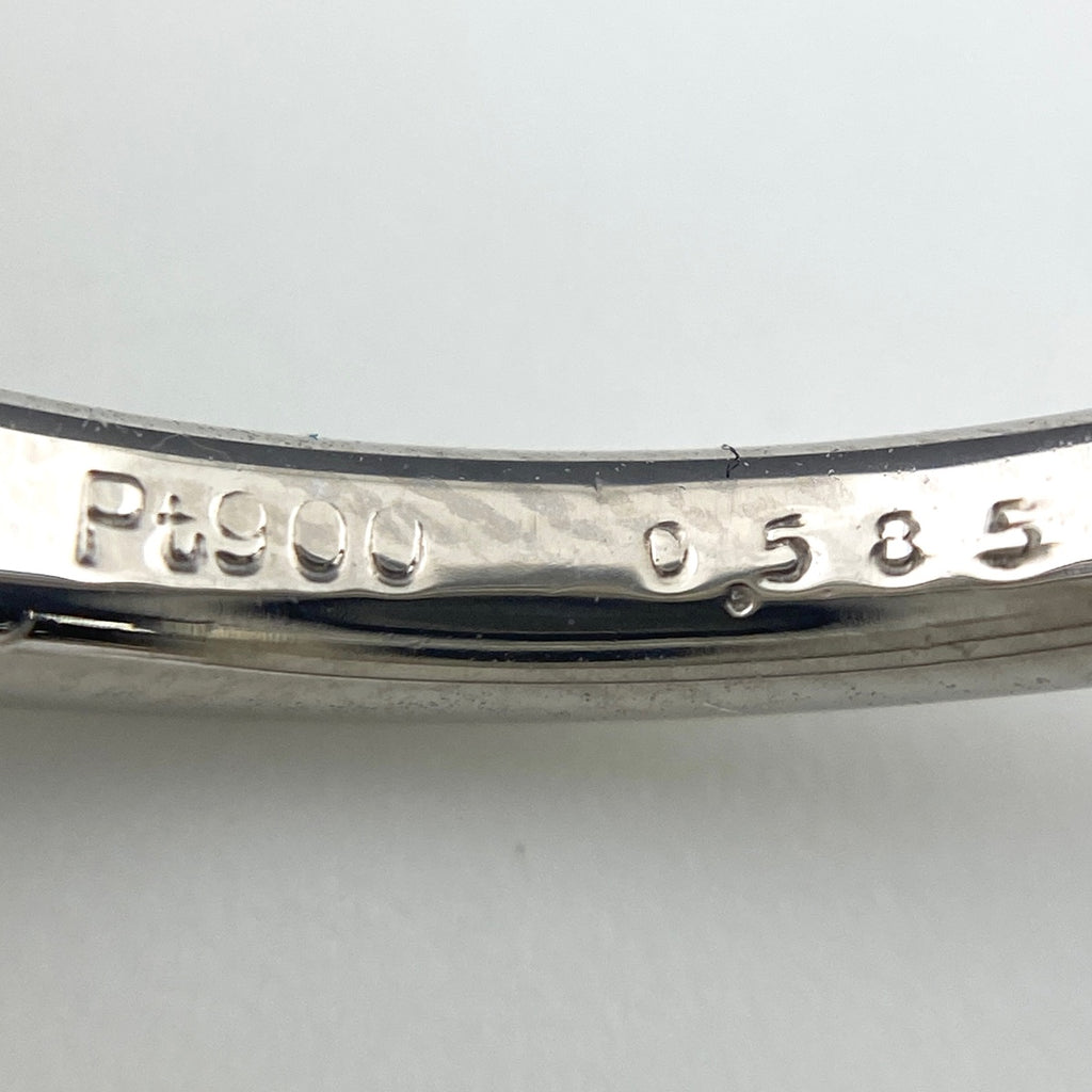 サファイア デザインリング プラチナ メレダイヤ 指輪 リング 11.5号 Pt900 ダイヤモンド レディース 【中古】nbjwl