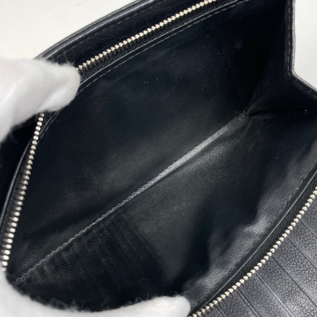 ルイ・ヴィトン ポルトフォイユ アメリア パンチング 長財布 モノグラムマヒナ ノワール(ブラック) M95549 レディース 【中古】brbag